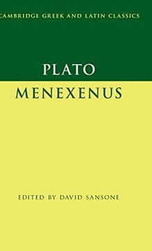 portada Plato: Menexenus (Cambridge Greek and Latin Classics) (in English)