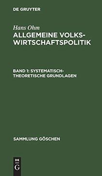 portada Systematisch-Theoretische Grundlagen (Sammlung gã Â¶Schen, 1195) (German Edition) [Hardcover ] (en Alemán)
