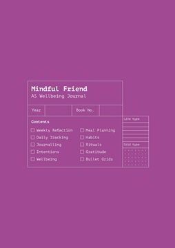 portada Mindful Friend: A Weekly Wellbeing Journal (en Inglés)