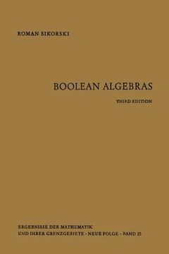 portada Boolean Algebras (en Inglés)