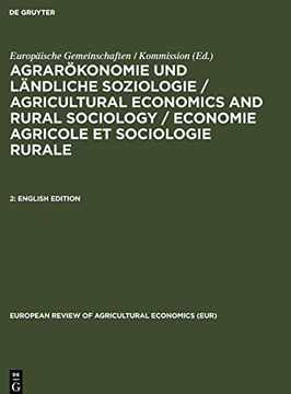 portada English Edition: 2 (European Review of Agricultural Economics (Eur)) (en Inglés)
