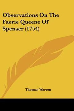 portada observations on the faerie queene of spenser (1754) (in English)