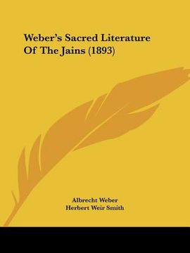 portada weber's sacred literature of the jains (1893) (en Inglés)