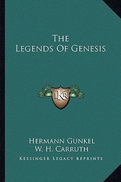 portada the legends of genesis (en Inglés)