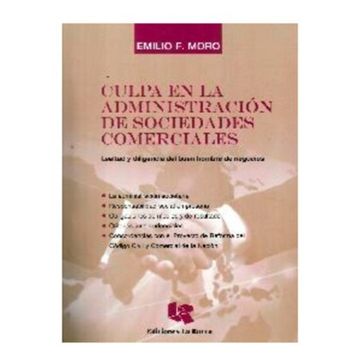portada Culpa En La Administración De Sociedades Comerciales (in Spanish)