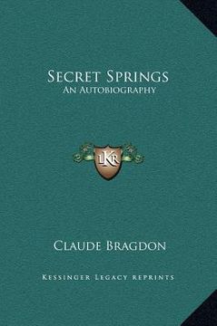 portada secret springs: an autobiography (in English)