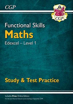portada New Functional Skills Maths: Edexcel Level 1 - Study & Test Practice (For 2019 & Beyond) (Cgp Functional Skills) 