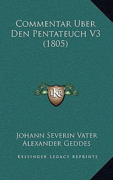 portada Commentar Uber Den Pentateuch V3 (1805) (en Alemán)