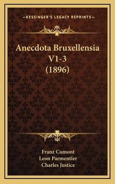 portada Anecdota Bruxellensia V1-3 (1896) (en Francés)