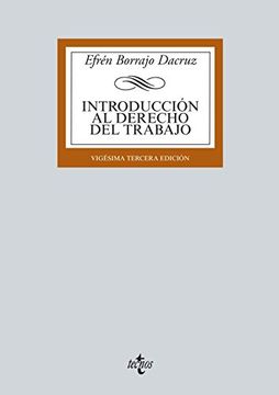 Introducción Al Derecho Del Trabajo (derecho - Biblioteca Universitaria De Editorial Tecnos)