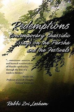 portada redemptions: contemporary chassidic essays on the parsha and the festivals (en Inglés)