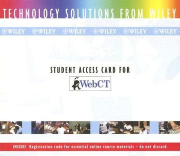 portada webct student access card