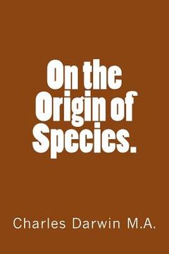 portada On the Origin of Species. (en Inglés)