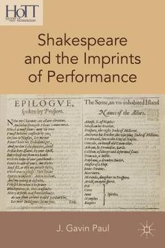 portada Shakespeare and the Imprints of Performance (en Inglés)