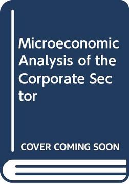 portada Microeconomic Analysis of the Corporate Sector