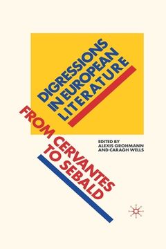 portada Digressions in European Literature: From Cervantes to Sebald (in English)