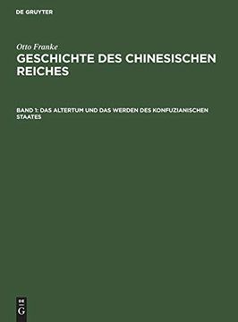 portada Das Altertum und das Werden des Konfuzianischen Staates (en Alemán)