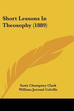 portada short lessons in theosophy (1889) (en Inglés)