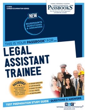 portada Legal Assistant Trainee (C-2979): Passbooks Study Guide Volume 2979 (in English)