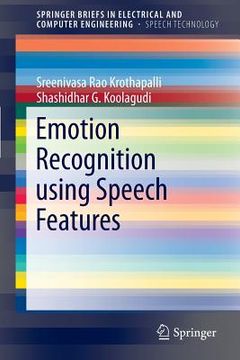 portada emotion recognition using speech features (en Inglés)