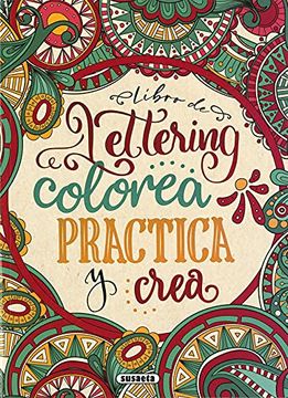 portada Libro de Lettering. Colorea , Practica y Crea