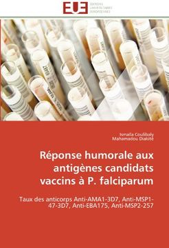 portada Reponse Humorale Aux Antigenes Candidats Vaccins A P. Falciparum