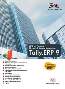 portada Official Guide To Financial Accounting Using: Tally. ERP9 (en Inglés)