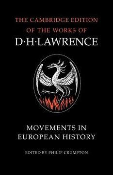 portada Movements in European History (The Cambridge Edition of the Works of d. H. Lawrence) (in English)