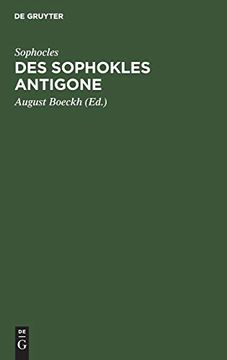 portada Des Sophokles Antigone (en Ancient Greek)