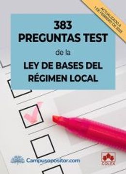portada 383 Preguntas Test de la ley de Bases del Régimen Local