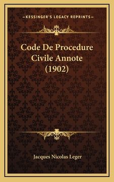 portada Code De Procedure Civile Annote (1902) (in French)