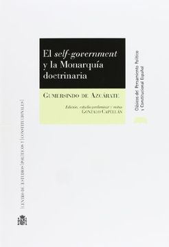 portada El self-government y la monarquía doctrinaria