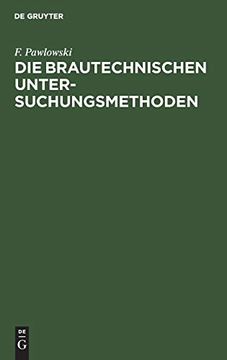 portada Die Brautechnischen Untersuchungsmethoden (in German)