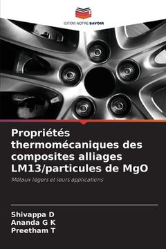 portada Propriétés thermomécaniques des composites alliages LM13/particules de MgO (in French)