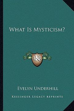 portada what is mysticism? (en Inglés)