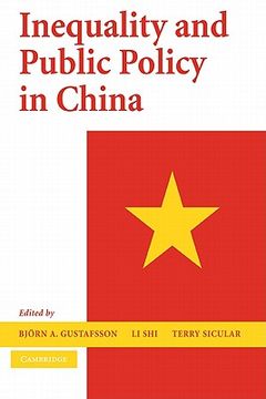 portada Inequality and Public Policy in China (en Inglés)