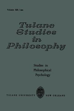 portada studies in philosophical psychology (en Inglés)