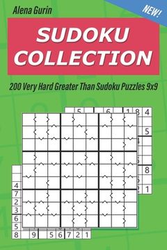 portada Sudoku Collection: 200 Very Hard Greater Than Sudoku Puzzles 9x9 (en Inglés)