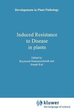 portada induced resistance to disease in plants (en Inglés)