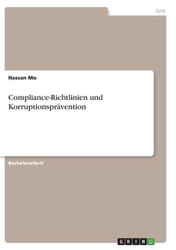 portada Compliance-Richtlinien und Korruptionsprävention (en Alemán)