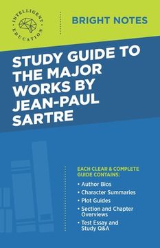 portada Study Guide to the Major Works by Jean-Paul Sartre (en Inglés)