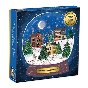 portada Puzzle - Winter Snow Globe: 500 Piece Puzzle (With Foil Detail) (in English)