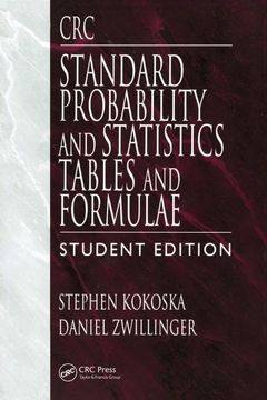 portada CRC Standard Probability and Statistics Tables and Formulae, Student Edition (en Inglés)