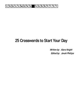 portada 25 Crosswords to Start Your day (en Inglés)
