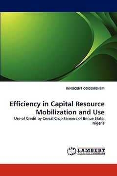 portada efficiency in capital resource mobilization and use (en Inglés)