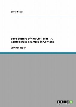 portada love letters of the civil war - a confederate example in context (in English)