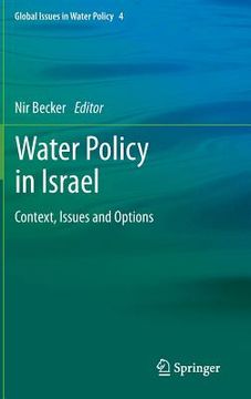 portada water policy in israel: context, issues and options