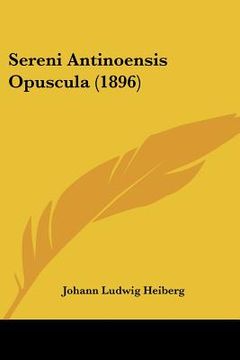 portada sereni antinoensis opuscula (1896) (en Inglés)