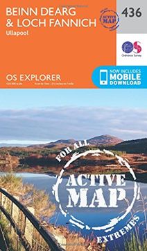 portada Beinn Dearg and Loch Fannich (OS Explorer Active Map)