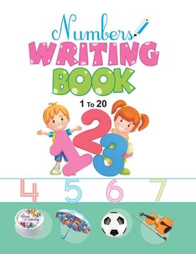 portada Number Writing Book: 1 to 20 (in English)